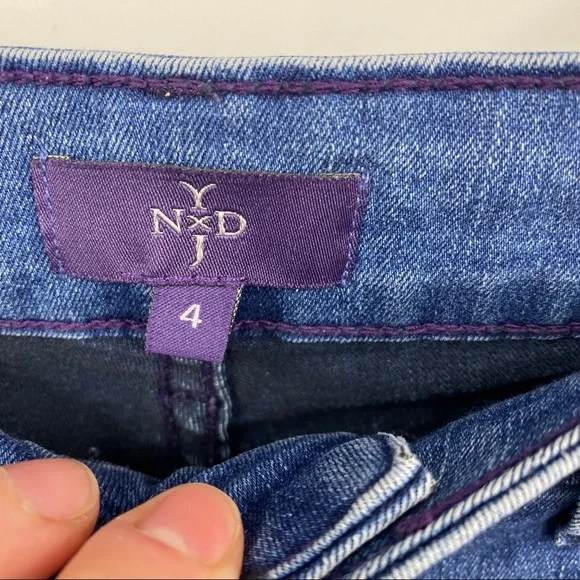 NYDJ Sheri slim leg mid rise jeans 4 - Picture 12 of 12